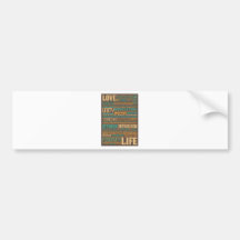 'Love Life' Inspiring & Motivating Products Bumper Sticker