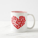 Love life live love valentines mug