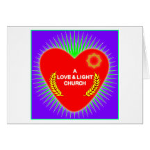 Love & Light Church Logo Greeting Cards