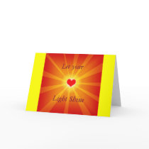 Love Light Shine Line Greeting Card