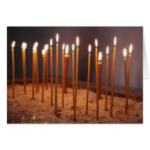 Love lights greeting card