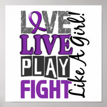 Love Live Play Fight Like A Girl Bulimia Print