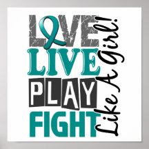 Love Live Play Fight Like A Girl PCOS Print