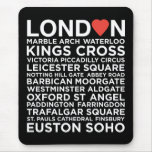 Love Lond♥n - Places Mousemat - Dark mousepads