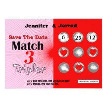 Love Lotto Scratch Off Save the Date Announcement