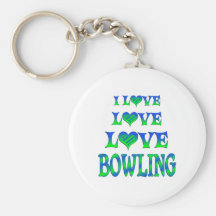 Love Love Bowling Keychain