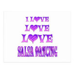 Love Love Salsa Dancing Post Cards