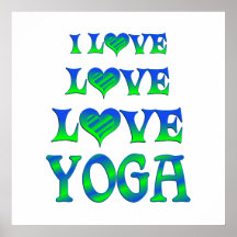 Love Love Yoga Poster