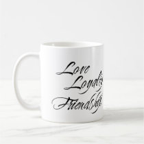 LOVE LOYALTY FRIENDSHIP custom photo bridal gift mugs