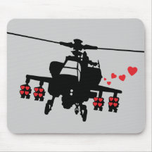 Love Machine Attack Chopper Mouse Pad