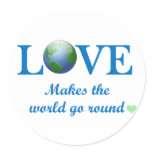 Love Makes The World Go Round stickers