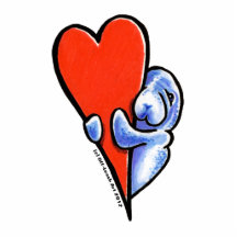 Love Manatees Photo Cut Out