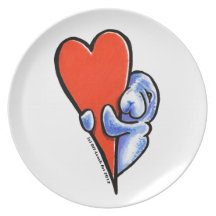 Love Manatees Plate