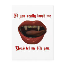 Love Me Let Me Bite You Postcards