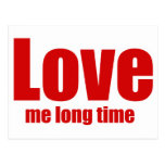 Love me long time postcards