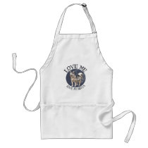 Love me, love my Akita Apron
