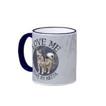 Love me, love my Akita Mug