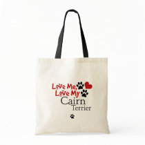 Love Me, Love My Cairn Terrier Canvas Bag