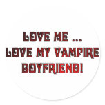 Love Me ... Love My Vampire Boyfriend stickers