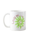 LOVE ME MARGUERITE Green mugs
