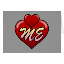 Love me with hearts. cards