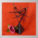 'LOVE'  Metal Sculpture by A.S. Murrell posters
