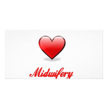 love midwifery personalized photo card