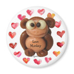 Love Monkey Personalised Magnets-Novelty Gifts