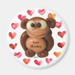 Love Monkey Personalised Magnets-Novelty Gifts