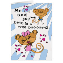Love Monkey Valentine card
