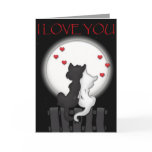 Love Moon Greeting Card