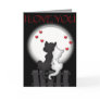 Love Moon Greeting Card