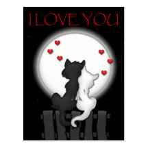 Love Moon Postcard