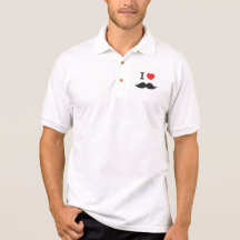 Love Moustache Polos