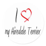 love my airedale terrier stickers