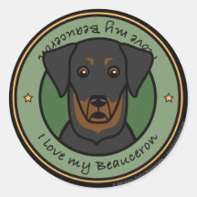 Love My Beauceron Stickers