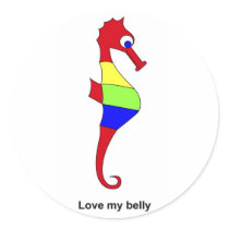 Love my belly sticker