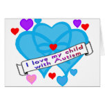 Love my child w autism cards