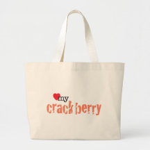 Love My Crackberry Canvas Bag