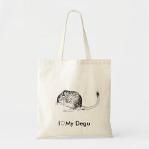 Love My Degu - Tote Tote Bag