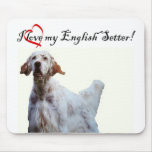 love my english setter mousepad