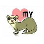 Love My Ferret Postcards