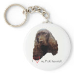 love my field spaniel keychain