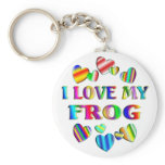 Love My Frog keychains