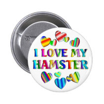 Love My Hamster buttons