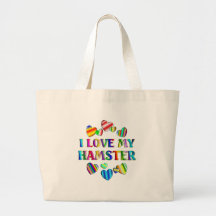 Love My Hamster Tote Bags