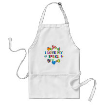 Love My Pig Apron