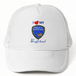 Love My Police Boyfriend hats