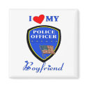 Love My Police Boyfriend magnets