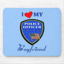 Love My Police Boyfriend Mouse Pad